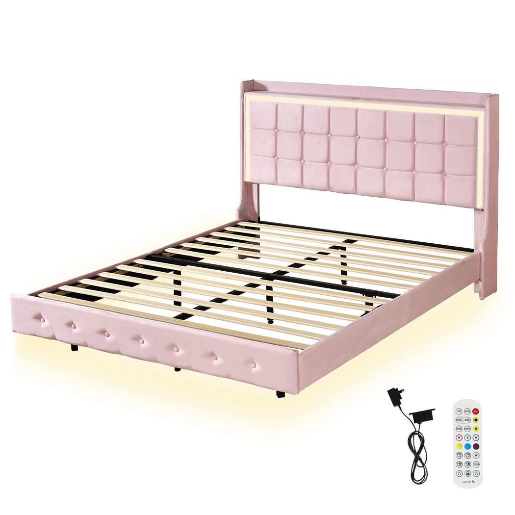 Levede Double Floating Bed Frame-2006732862237315080