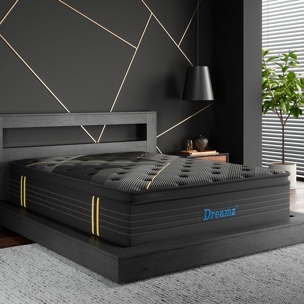 Dreamz Spring Mattress Bamboo Euro Top Queen-2025742038045167623