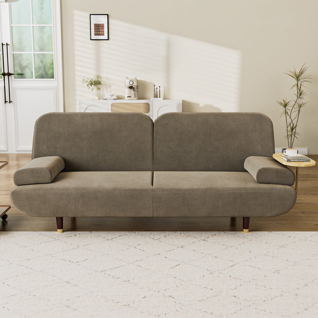 LEVEDE  CONVERTIBLE SOFABED WITH USB CHARGE AND SIDE TABLE-2006732844935811078