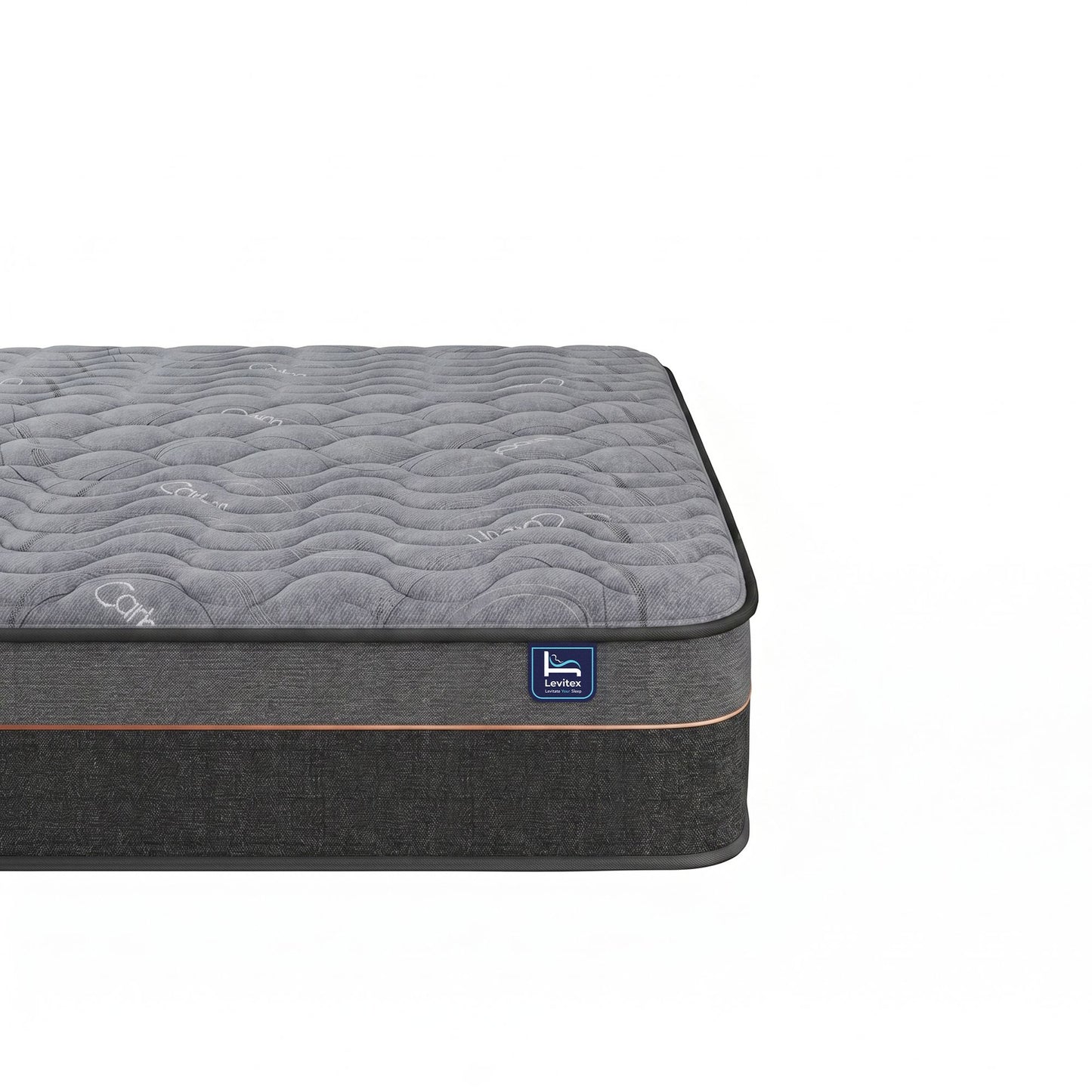 Levitex Double Mattress 25 cm Hybrid Pocket Spring with 4cm Egg Crate Foam for Deep Sleep Bamboo Charcoal Fabric