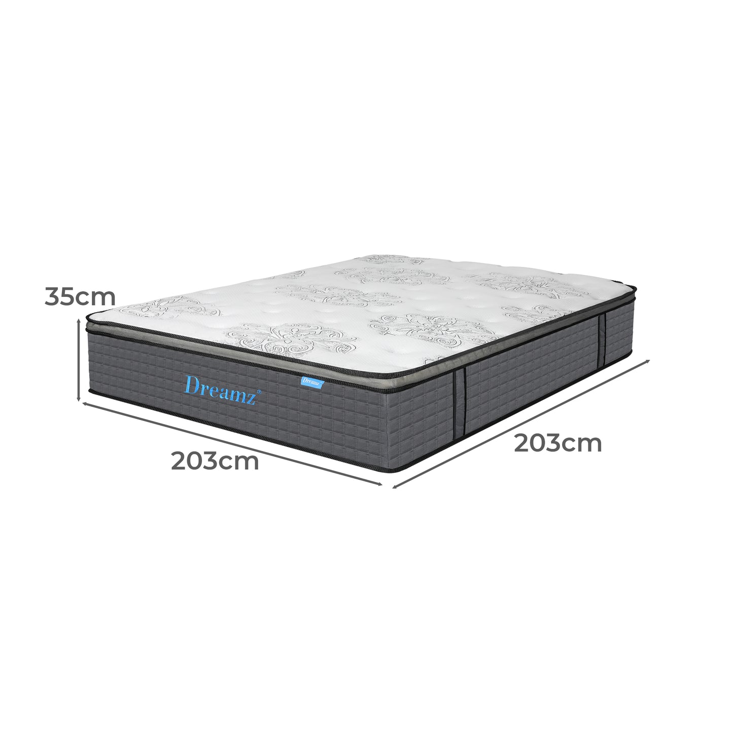 Dreamz Spring Mattress Bed Pocket Egg Super King-2006732740929654786