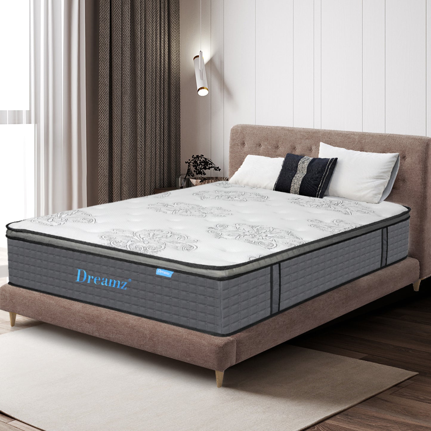 Dreamz Spring Mattress Bed Pocket Egg Super King-2006732740929654790