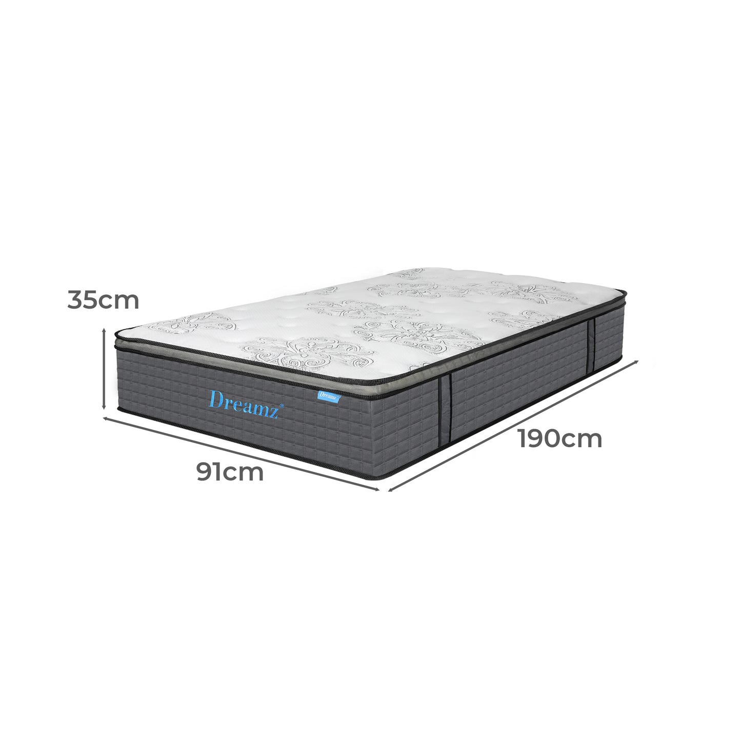Dreamz Spring Mattress Bed Pocket Egg Single-2018816893221212162