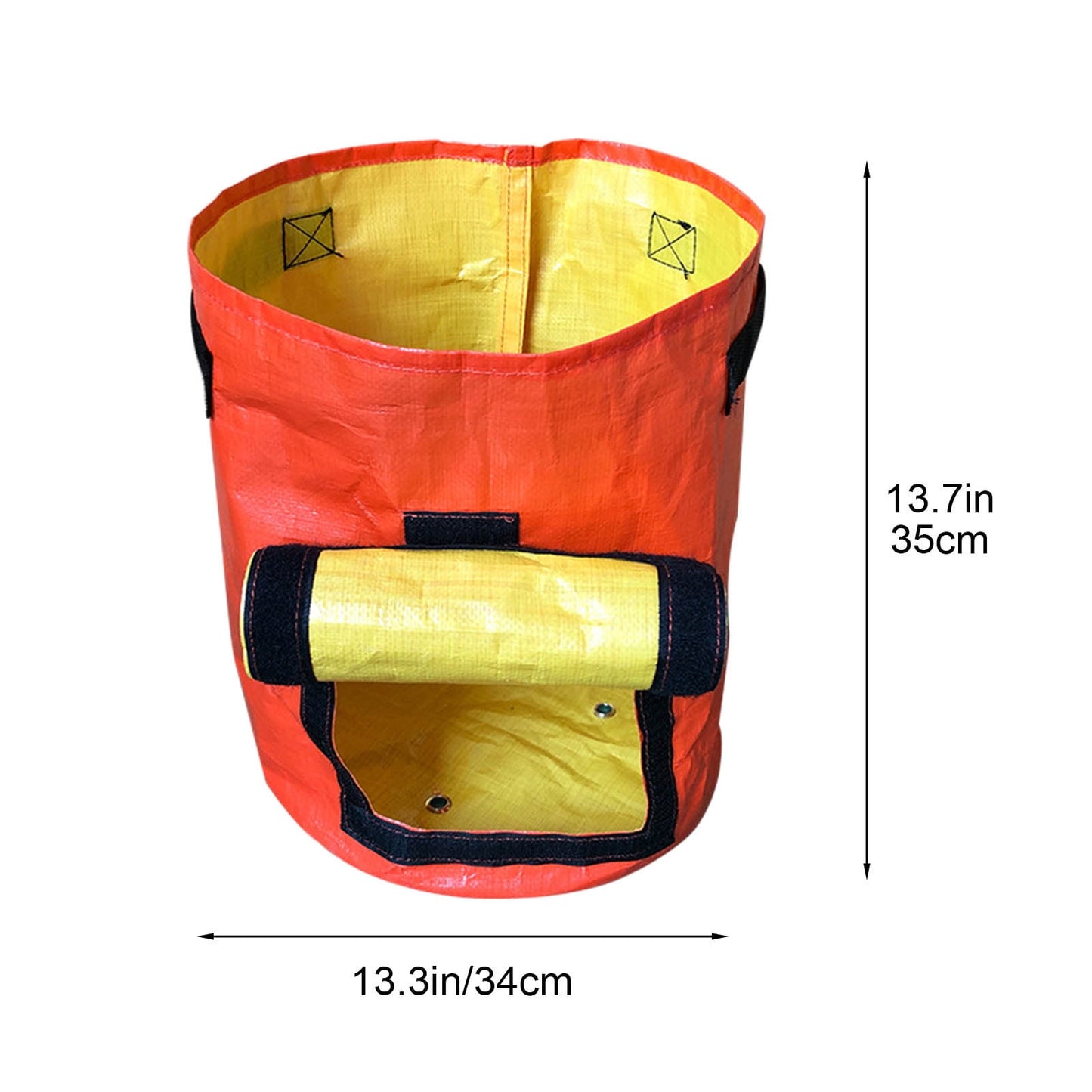 Suncoda Summer Savings 34x35cm Potato Grow Bag with Side Window & Handles 13" x 14" Yellow#1