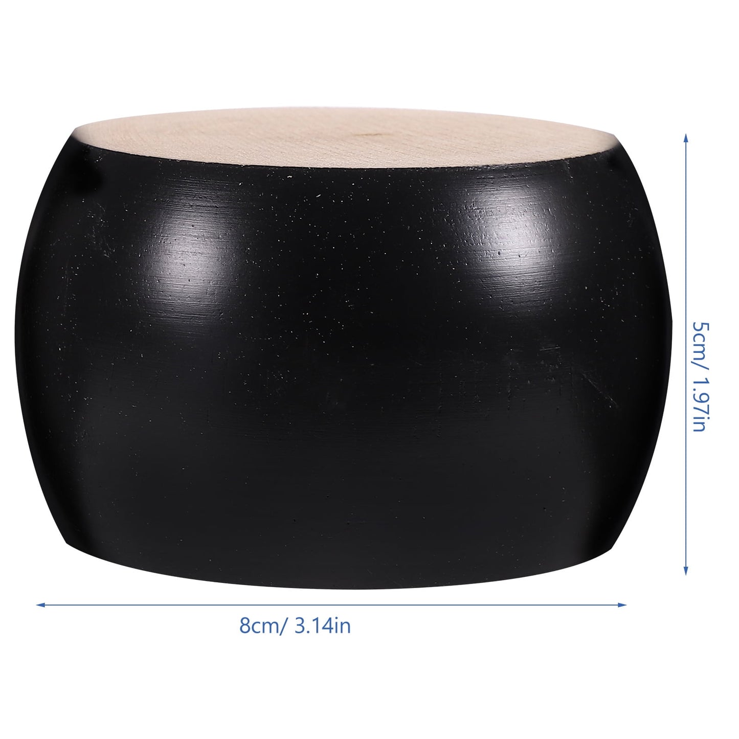 SWETRACE Furniture Feet Wood Round Bun Shape for Wooden Furniture Legs 6Pcs