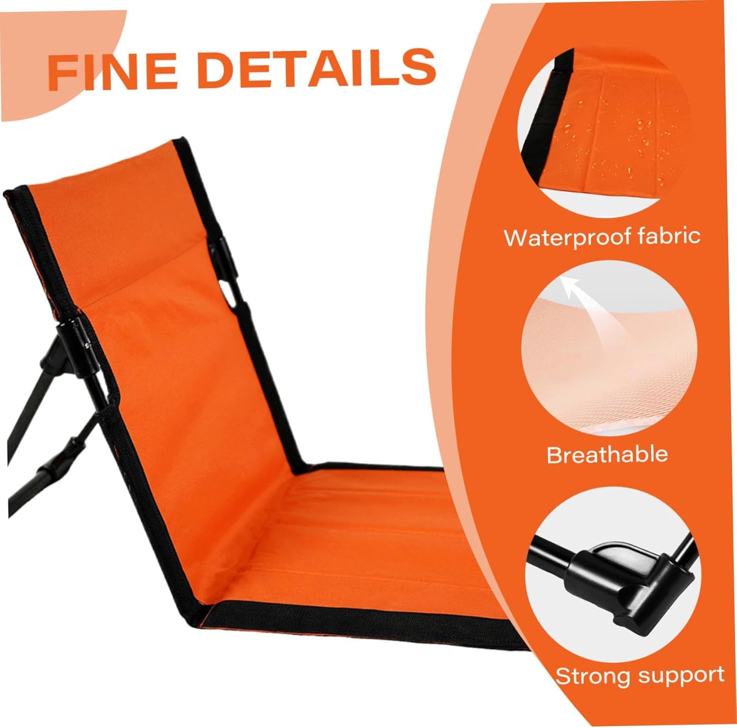 Reclining Beach Mat 15x43.3x15.8/15x26.8x15.8'' Oxford Cloth Waterproof Foldable Beach Lounge Chair Lightweight & Portable Lounger for Adults Holidays Camping Park