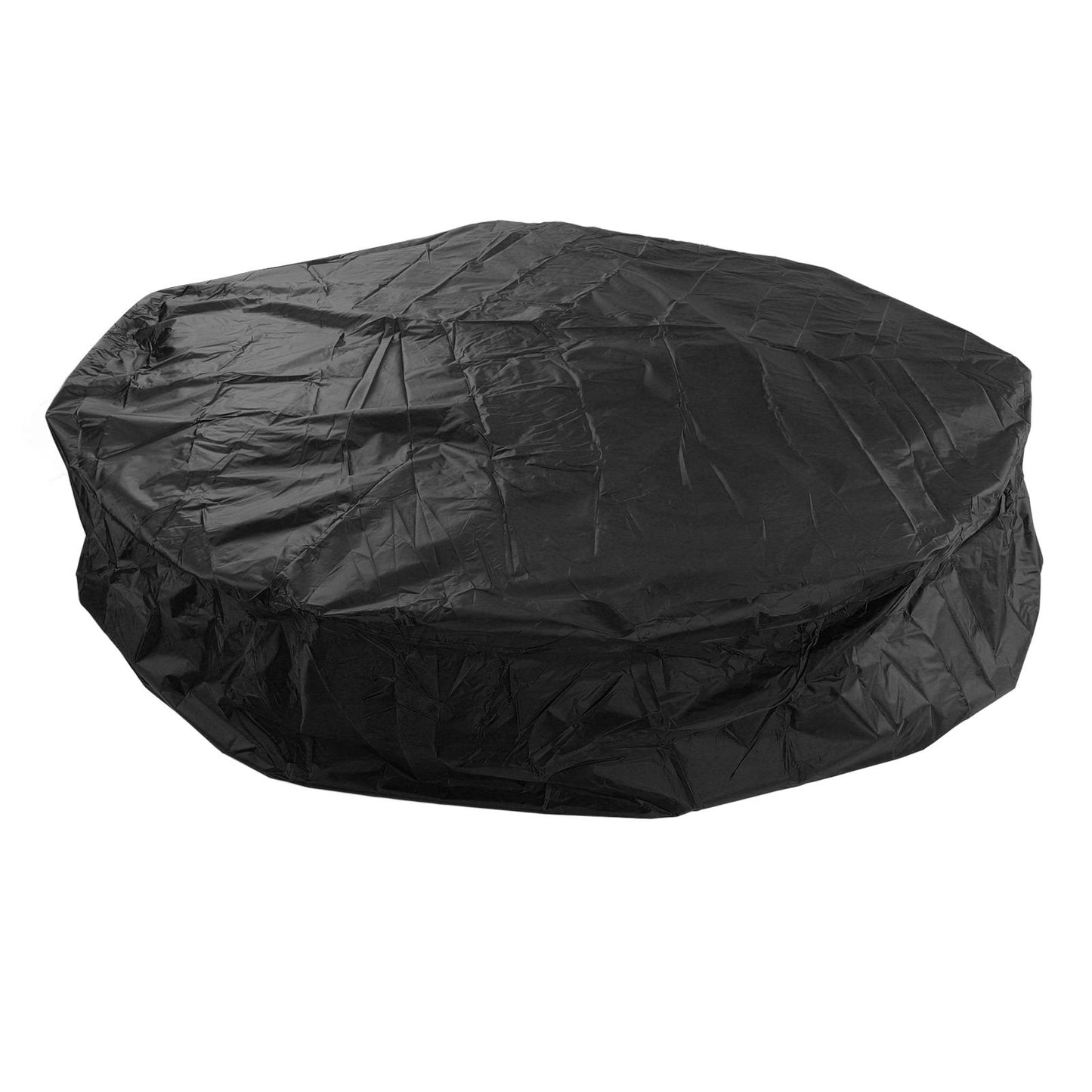 Outdoor Furniture Dust Covers Round Bathtub Cover 190 Silver Polyester Taffeta Hot Tub Waterproof Cover 190x30cm Black
