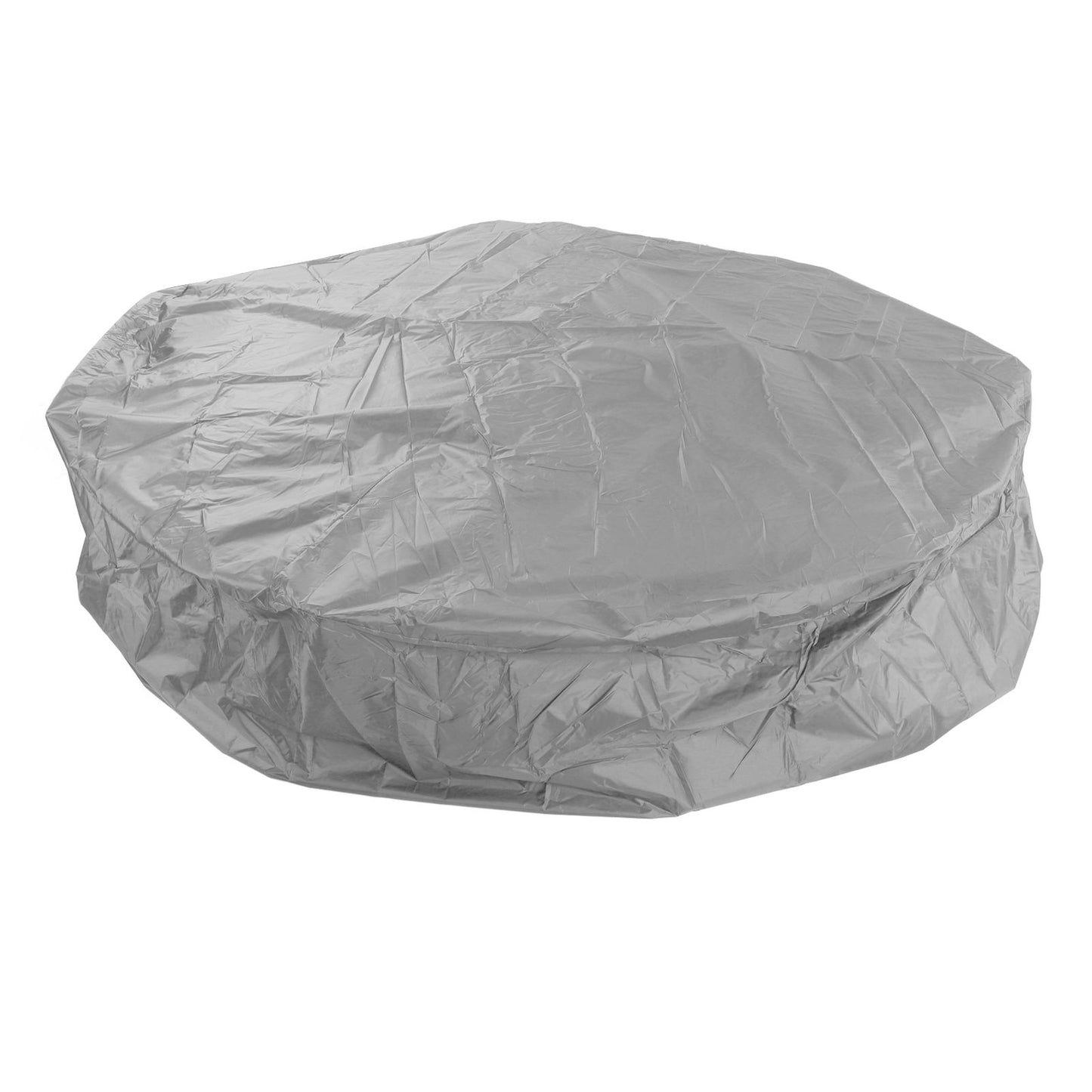 Outdoor Furniture Dust Covers Round Bathtub Cover 190 Silver Polyester Taffeta Hot Tub Waterproof Cover 215x70cm Grey