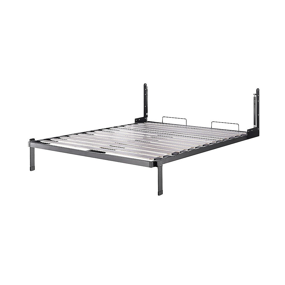 Queen DIY Wall Bed Hardware Kit with Black handle – Frame & Mechanism for Custom Build