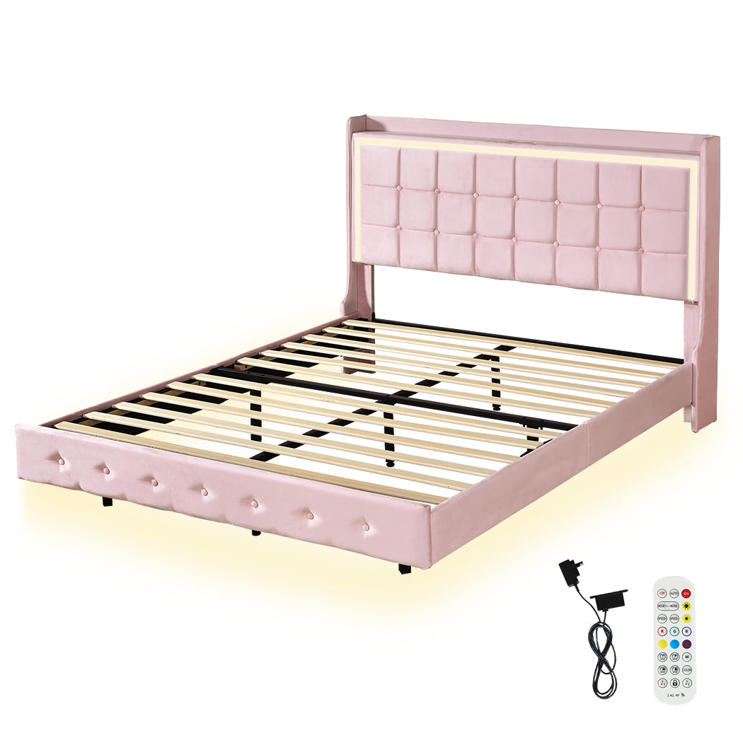Levede Double Floating Bed Frame-2006732862237315072
