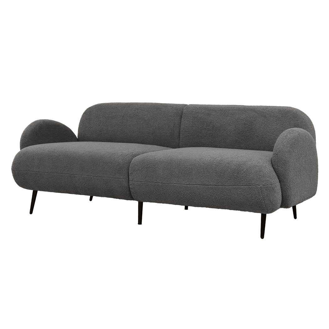 Levede Cloud Sofa 3 Seater Sherpa Fleece Beige-2006732843522330624