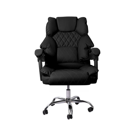 Levede Gaming Chair Office Computer Black No Footrest-2018816902662590465