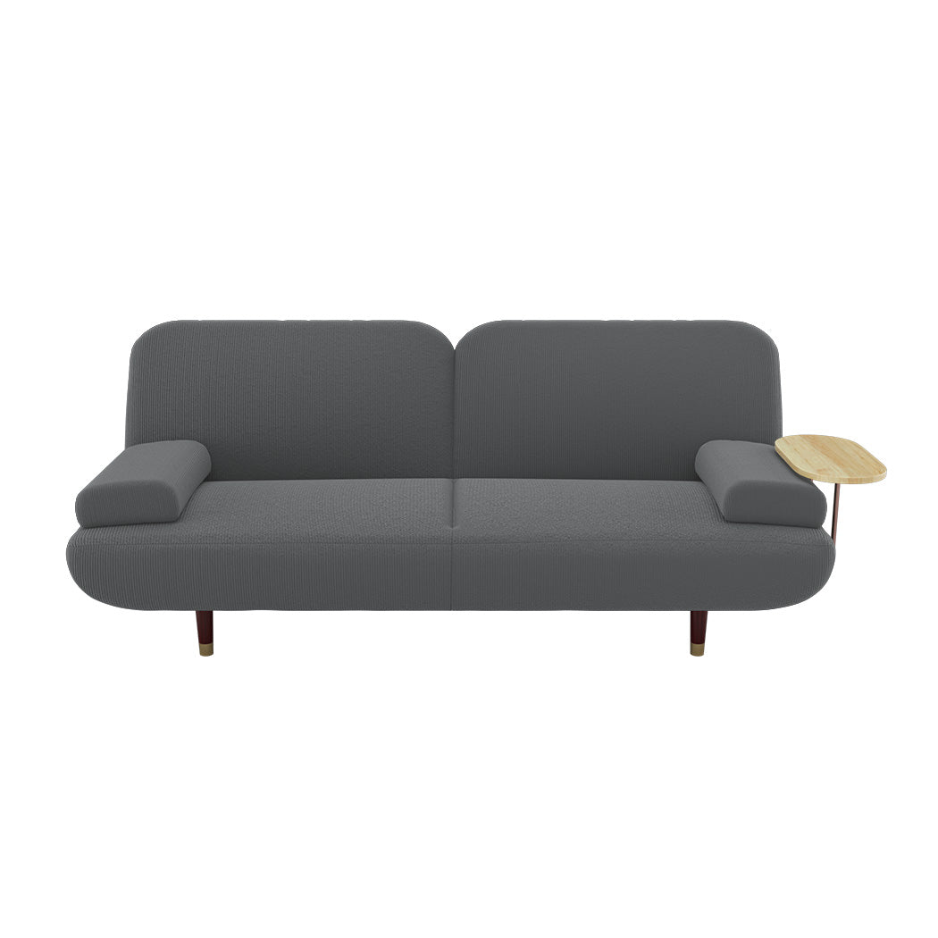 LEVEDE  CONVERTIBLE SOFABED WITH USB CHARGE AND SIDE TABLE-2006732844742873089