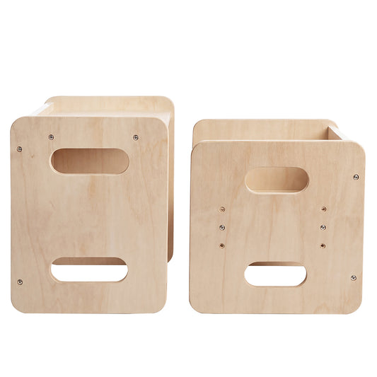 Levede Kids Table and Chair Set Dining Adjustable Toddler Activity Desk Wood-2039479522910408705