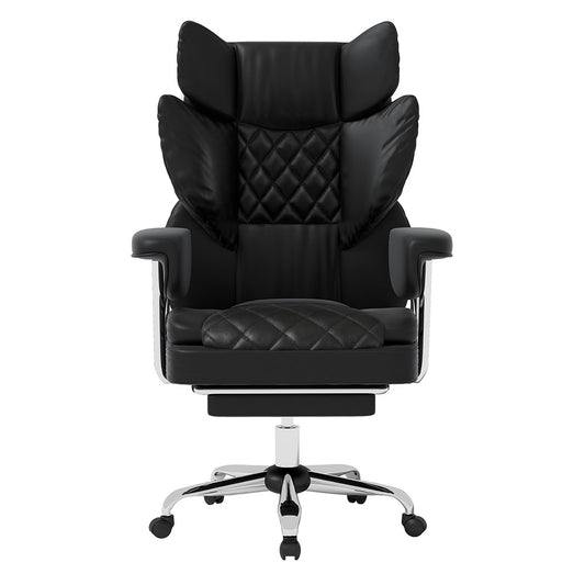 Levede Gaming Office Chair High Back PU Leather Black-2018816911453851649