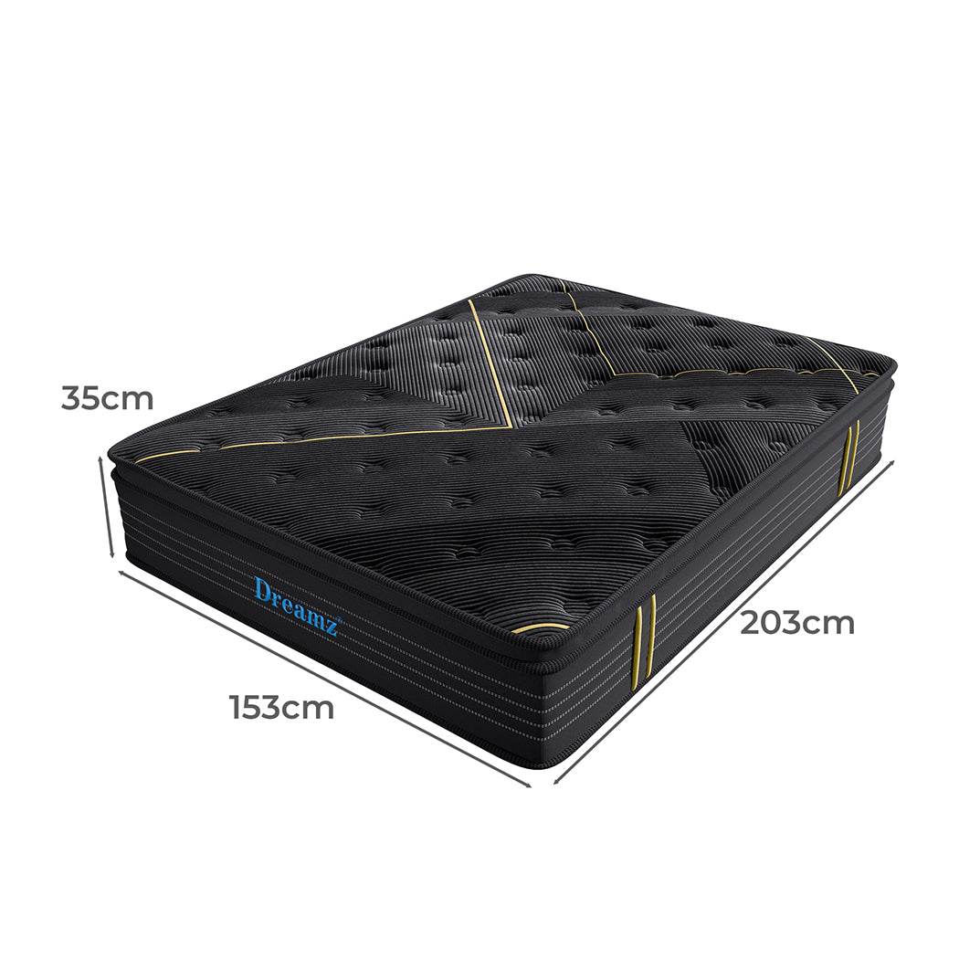 Dreamz Spring Mattress Bamboo Euro Top Queen-2025742038045167618
