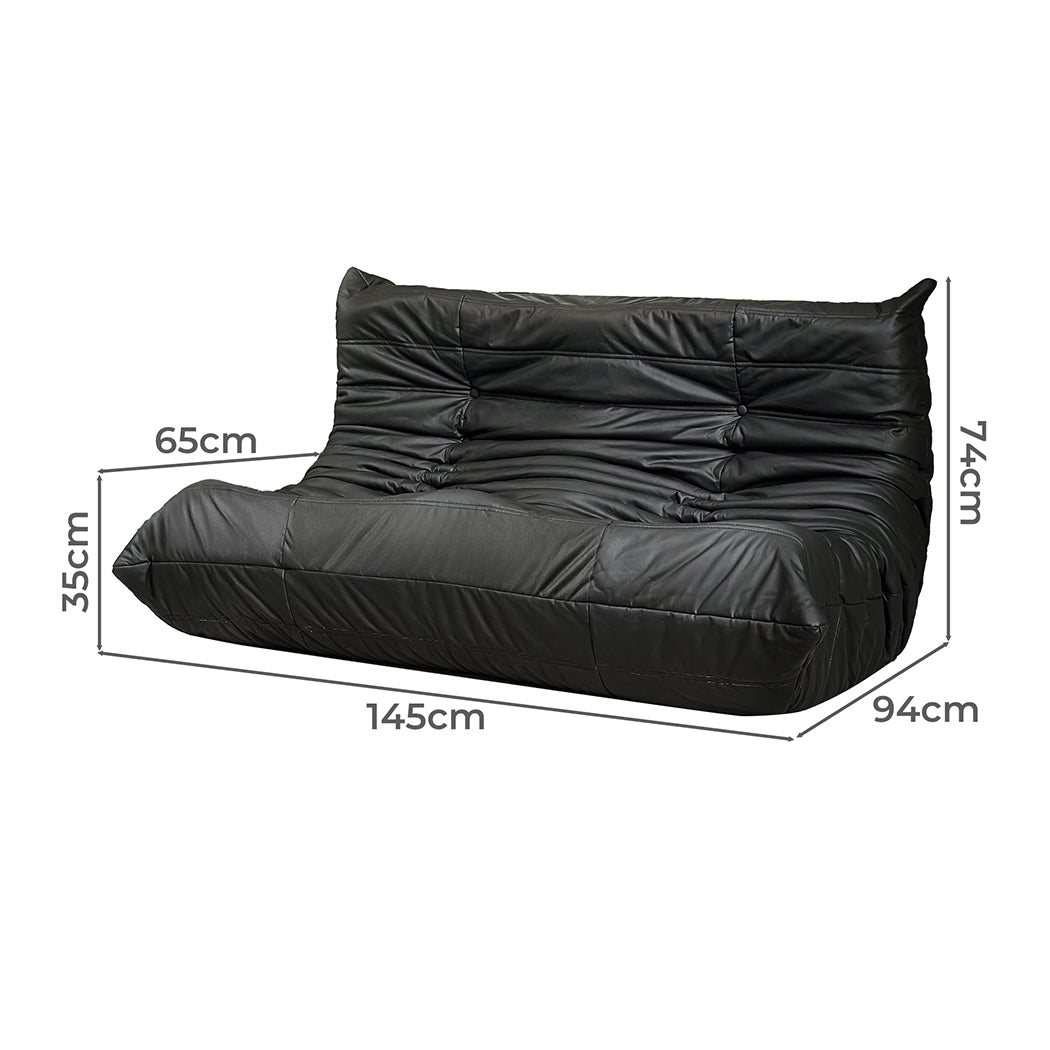 Levede 2 Seaters Floor Sofa Caterpillar Lounge-2018816935399133186