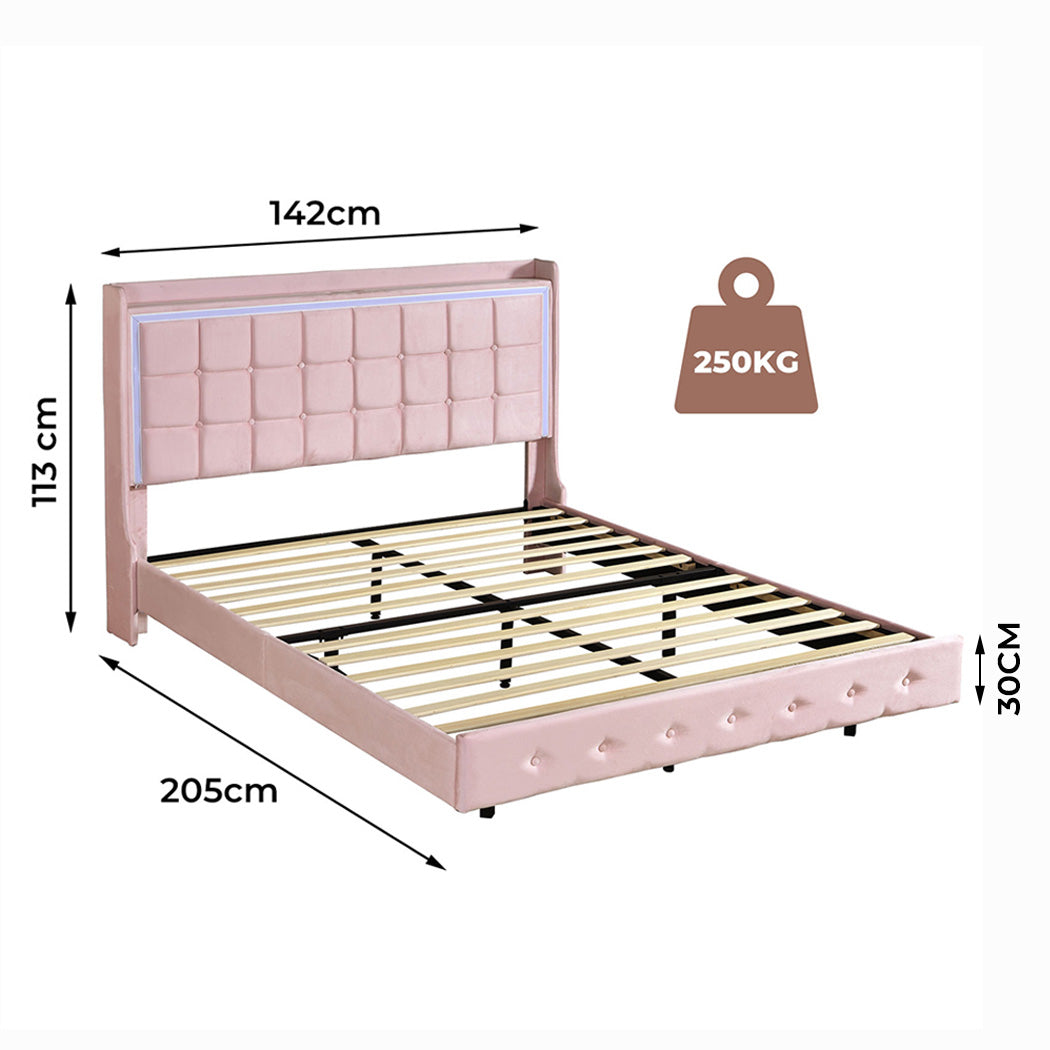 Levede Double Floating Bed Frame-2006732862237315074