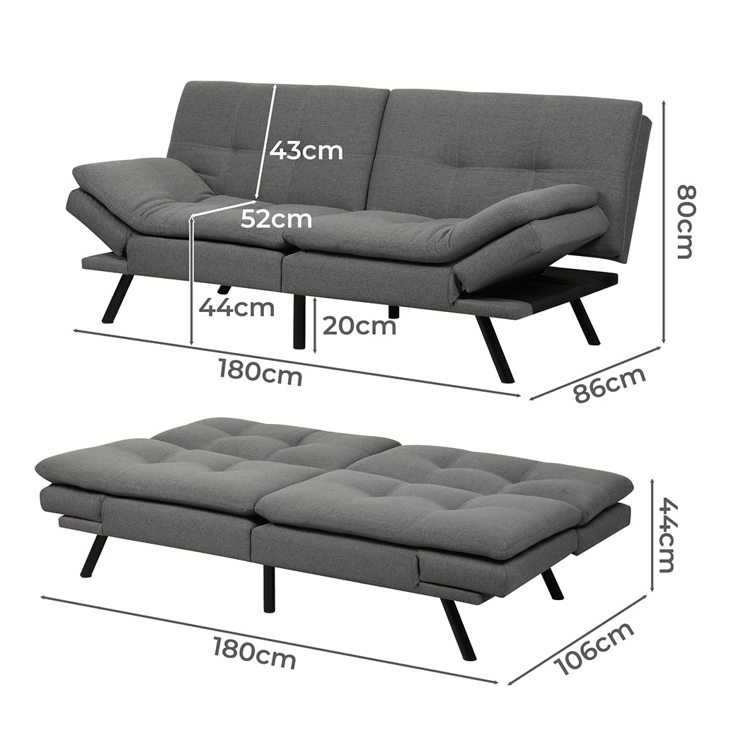 Levede Sofa Bed Futon Recliner Lounge-2006732844122116098