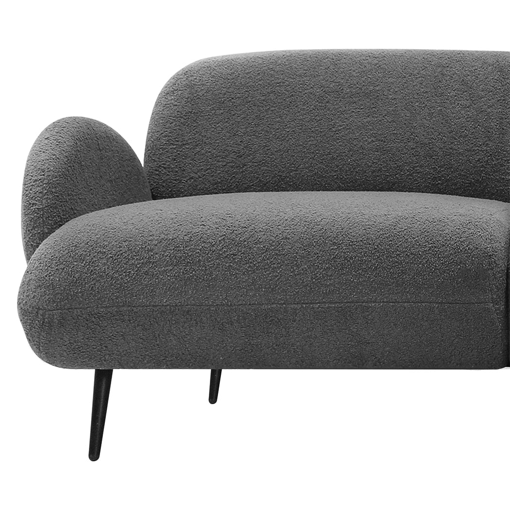 Levede Cloud Sofa 3 Seater Sherpa Fleece Beige-2006732843522330627